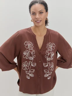 BLUSA BORDADO MANGAS