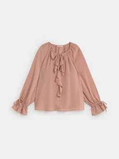 BLUSA VOLANTES LAZOS
