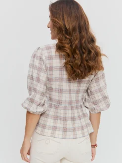 CAMISA ABLUSONADA CUADROS