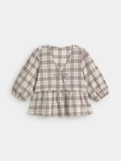 CAMISA ABLUSONADA CUADROS
