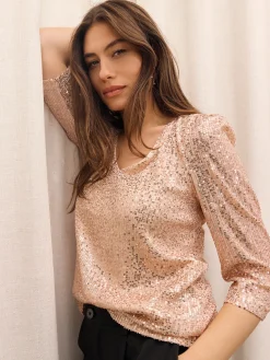 CAMISETA LENTEJUELAS