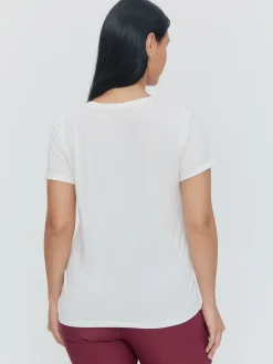 CAMISETA LETRAS DENIM