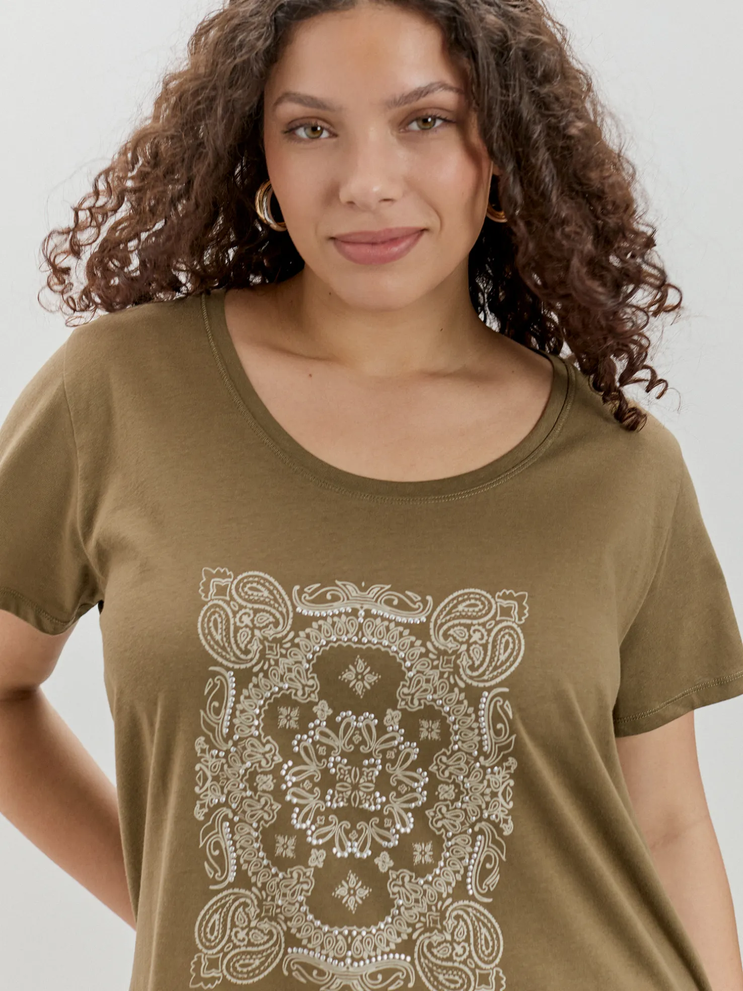 CAMISETA PAISLEY BICOLOR