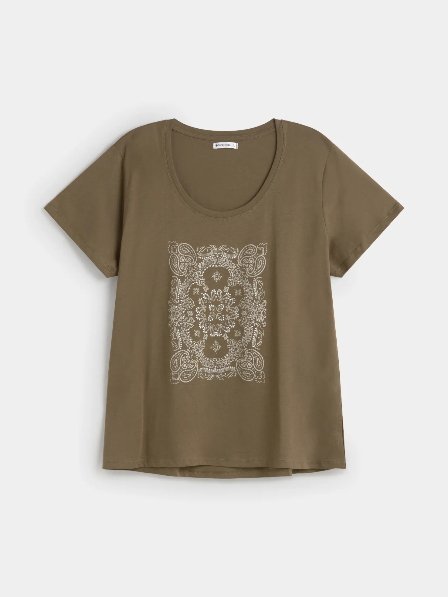 CAMISETA PAISLEY BICOLOR