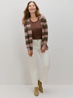 CARDIGAN RAYAS METALIZADAS