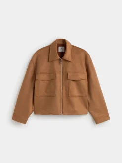 CHAQUETA ANTELINA CREMALLERA