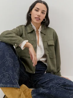 CHAQUETA ANTELINA CREMALLERA