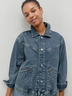 CHAQUETA DENIM FLECOS