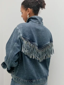 CHAQUETA DENIM FLECOS
