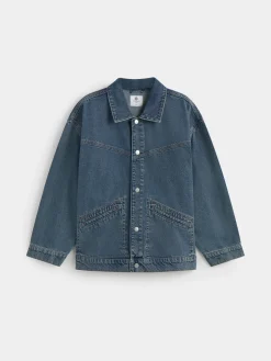 CHAQUETA DENIM FLECOS