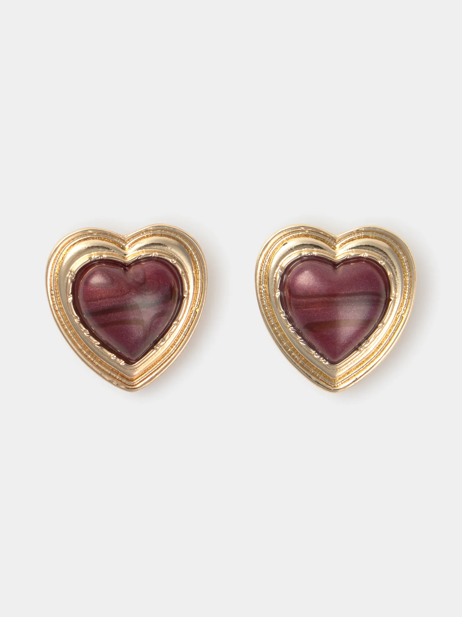 PENDIENTES DORADOS CORAZÓN