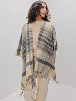 PONCHO CUADROS BRILLOS