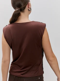 TOP LENTEJUELAS HOMBRERAS