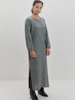 VESTIDO LANOSO PLISADO