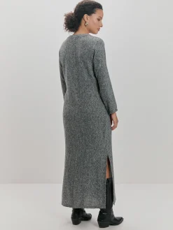 VESTIDO LANOSO PLISADO